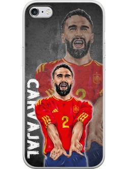 Θήκη Euro 2024 - Dani Carvajal iPhone 6 Plus / iPhone 6s Plus Flexible TPU (Διάφανη Σιλικόνη)
