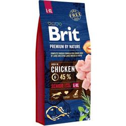 Brit Premium By Nature Senior Large & XL with Chicken & Apple 15kg