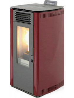 Adler Linea Round 10 Bordeaux Σόμπα Pellet 8.87kw