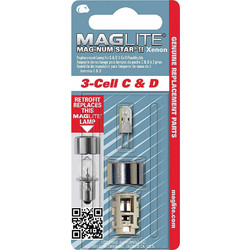 Maglite - Ανταλλακτικό Λαμπάκι Mag Num Star II Xenon 3-Cell C&D 2 Τεμ
