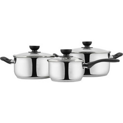 Day Σετ Μαγειρικά Σκεύη Ανοξείδωτα 3τμχ 16-20-24cm SCH2M742000