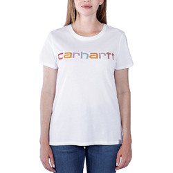 Carhartt - W Relaxed Fit Lightweight S/S Multi Color Logo Graphic T-Shirt White