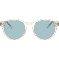 Polo Ralph Lauren PH4192 5034/80 Ανδρικά Γυαλιά Ηλίου Στρογγυλά Κοκάλινα Διαφανή με Μπλε Polarized Φακό