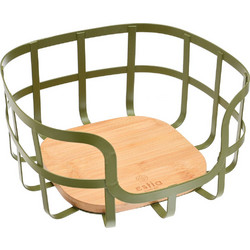 ΦΡΟΥΤΙΕΡΑ BAMBOO ESSENTIALS ΜΕ ΑΤΣΑΛΙ ΛΑΔΙ 34.5x19x17εκ. ESTIA 01-14162