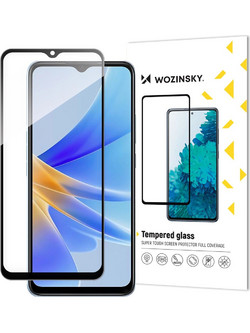 Wozinsky Full Glue Tempered Glass Tempered Glass For Oppo A17 9H Full Screen Cover With Μαύρο Frame