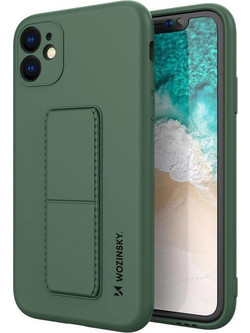 Wozinsky Kickstand Flexible Back Cover Dark Green (iPhone 11 Pro)