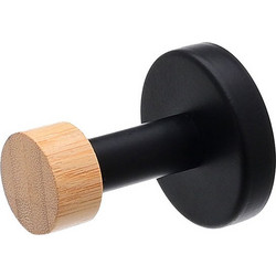 ΚΡΕΜΑΣΤΡΑ ΕΠΙΤΟΙΧΙΑ BAMBOO 5x3,8x5cm ESSENTIALS ΜΟΝΗ ΜΕΤΑΛΛΙΚΗ ΜΑΥΡΗ ESTIA 02-14742