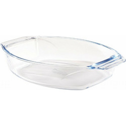 Pyrex 411 Πυρίμαχο Γυάλινο Ταψί Οβάλ 35x24cm