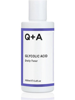 Q+A Glycolic Acid Daily Toner Facial Lotion & Spray Μανδελικό Peeling Προσώπου για Ακμή 100ml