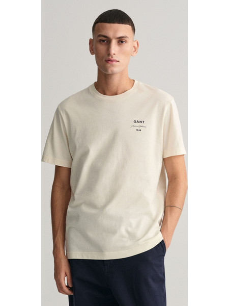 GANT T-shirt Μπλούζα GANT Script Graphic Cream
