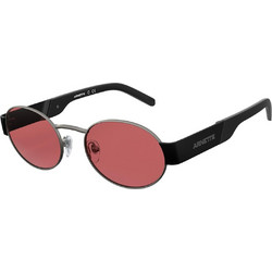 Arnette AN3081 725/84 Ανδρικά Γυαλιά Ηλίου Οβάλ Μεταλλικά Μαύρα με Ροζ Polarized Φακό
