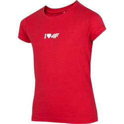 4F Παιδικό T-Shirt Κοντομάνικο Κόκκινο HJZ22-JTSD005-62S