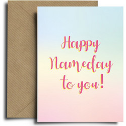 Ευχετήρια Κάρτα Happy Nameday Spread The Magic