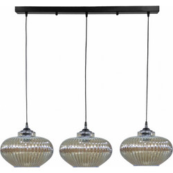 Heronia Lighting Κρεμαστό Φωτιστικό Οροφής Ράγα Τρίφωτο E27 02-0344