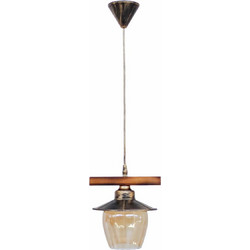 Heronia Lighting Κρεμαστό Φωτιστικό Οροφής Μονόφωτο E27 Χρυσό R-98Cable 30-0071