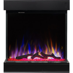 Hitense Paris Black Edition MDF 3D Επιδαπέδιο Ηλεκτρικό Τζάκι 1600W Μ73.1xΥ82.7xΒ24cm