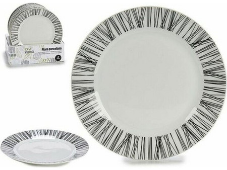 BigBuy Home Πιάτο Ρηχό Πορσελάνης 19cm S3604492