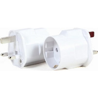 CABLEXPERT AC POWER ADAPTER EU SCHUKO SOCKET TO UK PLUG 13A A-AC-EUFUKM-01