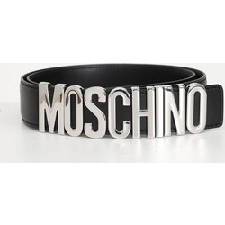 MOSCHINO ΔΕΡΜΑΤΙΝΗ ΖΩΝΗ ΜΕ ΛΟΓΟΤΥΠΟ