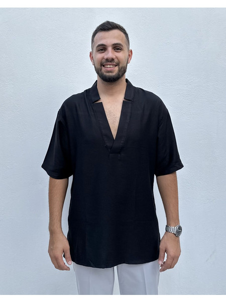 Stefan 9535-S/S Μπλούζα κοντομάνικη black