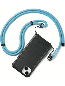 Catalyst Crossbody Shoulder Strap - Αποσπώμενο Ανθεκτικό Λουράκι Λαιμού για Αδιάβροχες & Ανθεκτικές Θήκες Κινητών Catalyst - 8mm - Neon Blue (4897041803891)