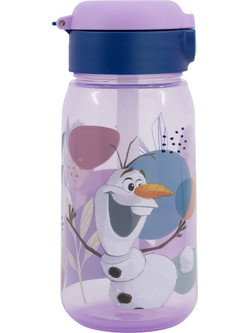 Frozen Active Παιδικό Μπουκάλι Πλαστικό BPA Free με Καλαμάκι Μωβ 510ml