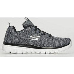 Skechers Graceful Γυναικεία Sneakers Ανθρακί 12614-BKW
