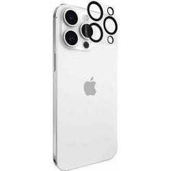 CASE-MATE Δακτυλίδια Αλουμινίου για Φακούς CAMERA LENS Αpple iPhone 15 PRO 6.1/ 15 PRO MAX 6.7 - ΜΑΥΡΟ - CM-CM051708