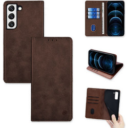 Sonique Vintage Magnet Θήκη Πορτοφόλι Brown (Samsung Galaxy S22 Plus)