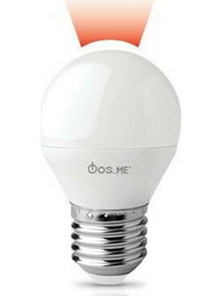 FOS_ME ΛΑΜΠΑ LED 3W G45 E27 270 LUMENS ΚΟΚΚΙΝΟ ΧΡΩΜΑ 03-02403