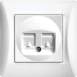 LINEME ΠΡΙΖΑ ΤΗΛΕΦΩΝΟΥ & ΔΙΚΤΥΟΥ RJ45/RJ11 ΛΕΥΚΗ 50-00120-1