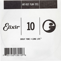 Elixir Strings PL010 Χορδή Ηλεκτρικής / Ακουστικής Κιθάρας Plain Steel 10"