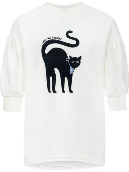 Dear Sophie Τουνίκ Velvet Cat Off-White