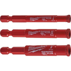 DIAMOND MAX Σετ Ποτηροτρύπανα Διαμαντιού Hex 1/4 - 3 Τεμάχια 4932471771