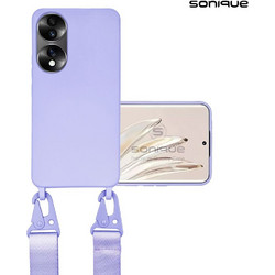Sonique Silicone Strap CarryHang Θήκη (Honor 70 5G) Λιλά