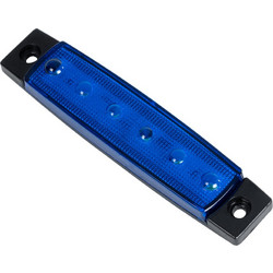 GloboStar(R) 79903 Πλευρικά Φώτα Όγκου Φορτηγών LED 6xSMD2835 DC 10-30V 1.5W 100lm IP66 Mπλε - Μ9.5 x W2 x H1.1cm