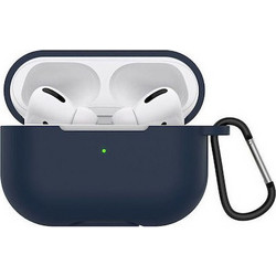 ObaStyle Θήκη Σιλικόνης με Γάντζο Σκούρο Μπλε για Apple AirPods 3