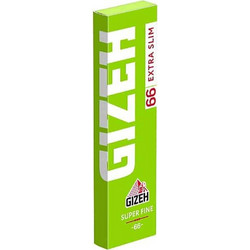 GIZEH - Χαρτάκια για Στριφτό Extra Slim Super Fine 66τμχ