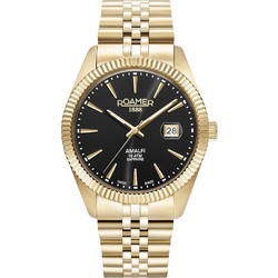 Roamer Ανδρικό Ρολόι με Χρυσό Μεταλλικό Μπρασελέ R852833485520