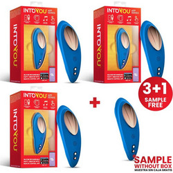 Pack 3 + Sample Silcone Panty Vibrator with App Blue