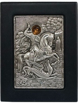ΕΙΚΟΝΑ ΑΣΗΜΕΝΙΑ ΑΓ. ΓΕΩΡΓΙΟΣ 9x11cm