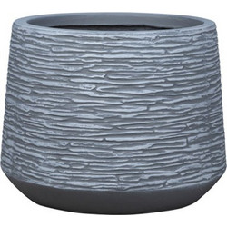 MarHome Κασπώ Κωνικό Fiberclay Γκρι Ανοιχτό Φ35x27cm