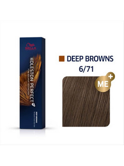 Wella Koleston Perfect Me+ Deep Browns 6/71 Ξανθό Σκούρο Καφέ Σαντρέ Μόνιμη Βαφή Μαλλιών 60ml
