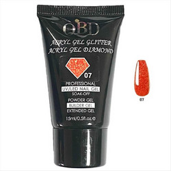 QBD 07 Diamond Glitter Acrygel 15ml