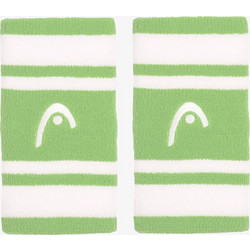 Head Striped Tennis Wristbands 5" x 2 Celery / White