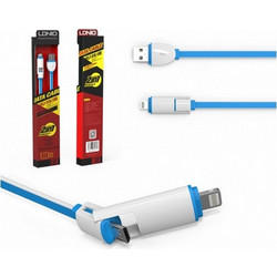 LDNIO LC82 Data Cable 2in1/ 1m Micro USB & Lightning