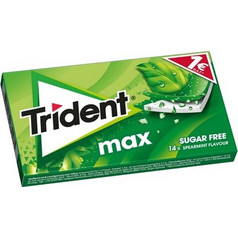Trident Max Spearmint Τσίχλες 27gr Τεμάχιο