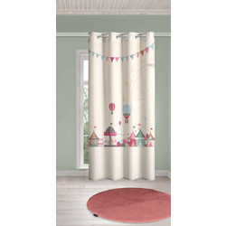 Saint Clair Παιδική Κουρτίνα με Τρουκς 160x240 Rodeo Beige/Pink