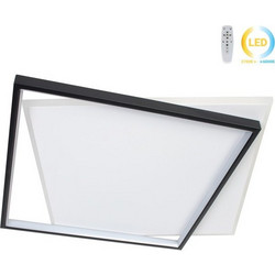 Φωτιστικό οροφής LED 68W 50Χ46Χ5 εκ. μαύρο με controller - GLOBOBOX 602173-602173-Μαύρο 602173