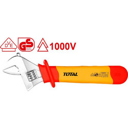 Total THIADW101 Γαλλικό Κλειδί Μήκους 250mm 10" με Άνοιγμα Σιαγόνων έως 30mm και Αντιολισθητική Λαβή